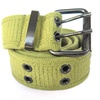 Image 7: High Quality Men Women Unisex 2 Holes Grommet Stitched Military Web Canvas Belt