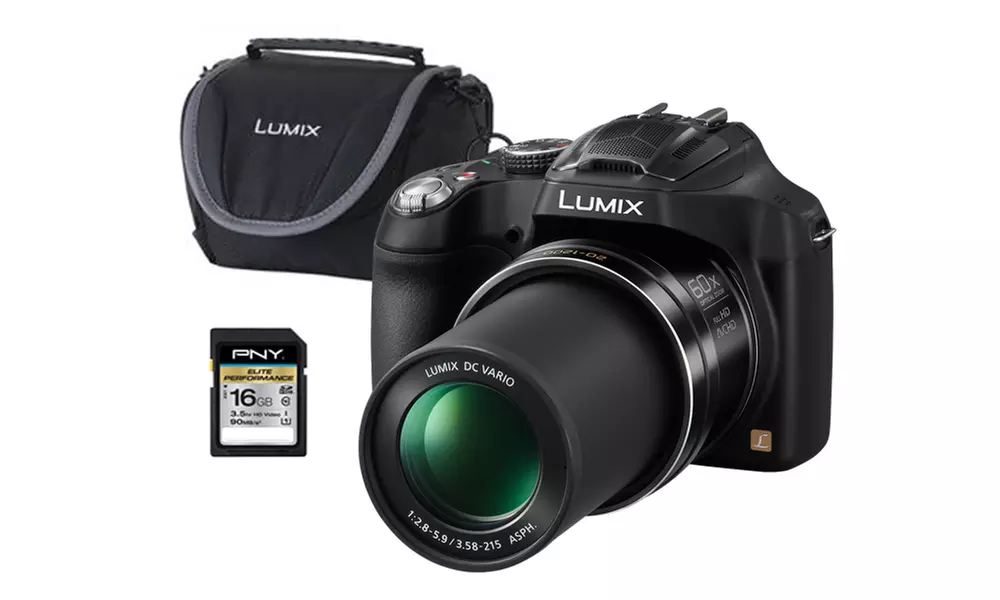 Panasonic Lumix FZ70 16MP 60x Zoom Camera Kit (Manufacturer Refurbished) - Primary Image