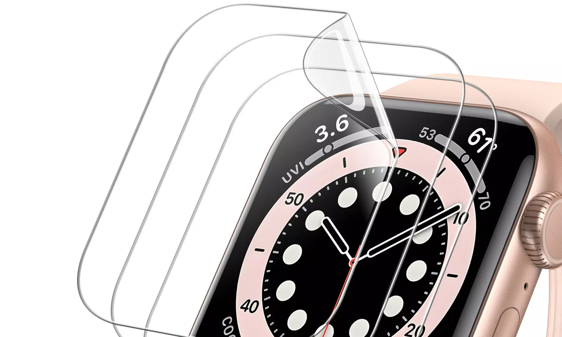 Full Coverage Screen Protector Apple Watch SE (2022/2020) /Series 6 5 4 44mm