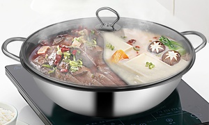 Steel Dual Compartment Hot Pot