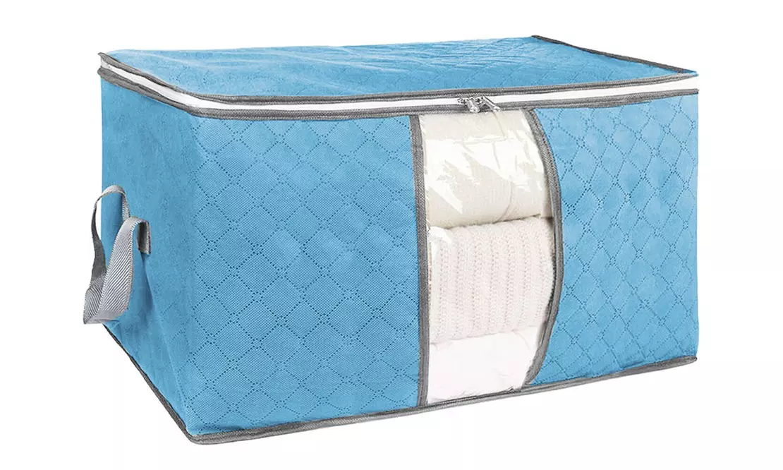 Foldable Storage Bag Clothes Blanket Quilt Closet Sweater Organizer Boxes Bags