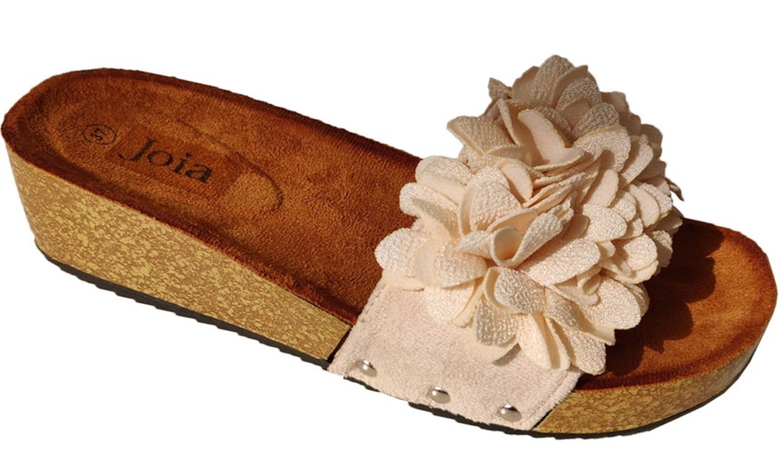 Image 3: Women's Flower Details Slippers