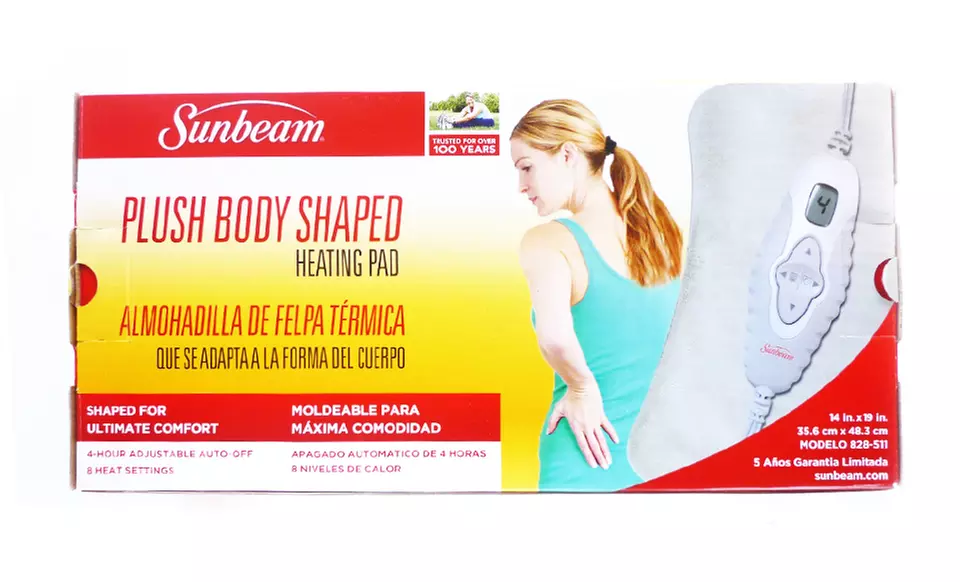 Sunbeam Plush Body-Shaped Heating Pad with Digital LCD Controller - Primary Image