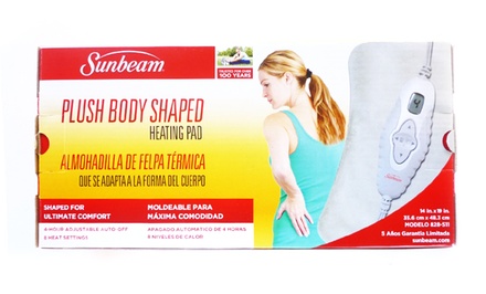 Sunbeam Plush Body-Shaped Heating Pad with Digital LCD Controller | Groupon