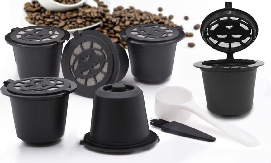 Image 1: 6 or 12 Nespresso-Compatible Refillable Coffee Capsules