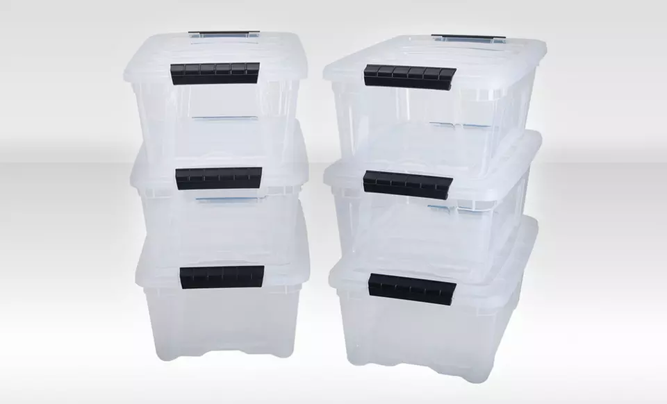 Stack and Pull Modular Storage Box 6-Piece Set - Primary Image