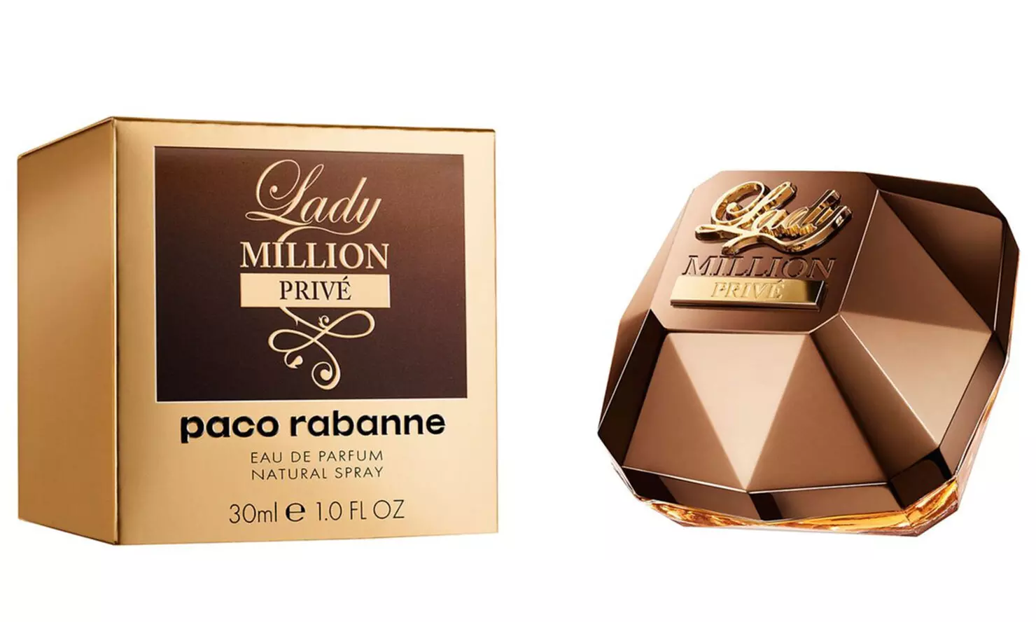 1 ou 2  bouteilles d'eau de parfum Lady Million Privé de Paco Rabanne 30ml - Primary Image