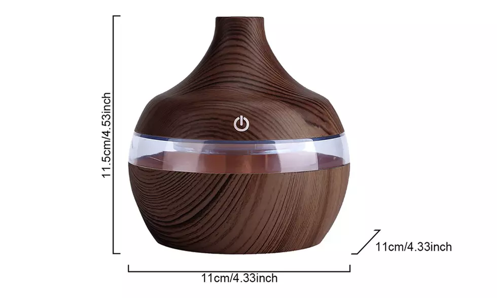 300ml Ultrasonice Aroma Diffusers with 7 Color Lights Cool Mist Humidifier