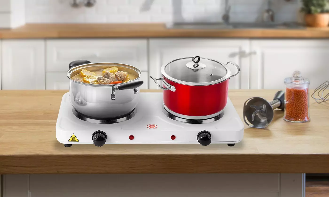 iNova 2,000W Electric Double Hot Plate