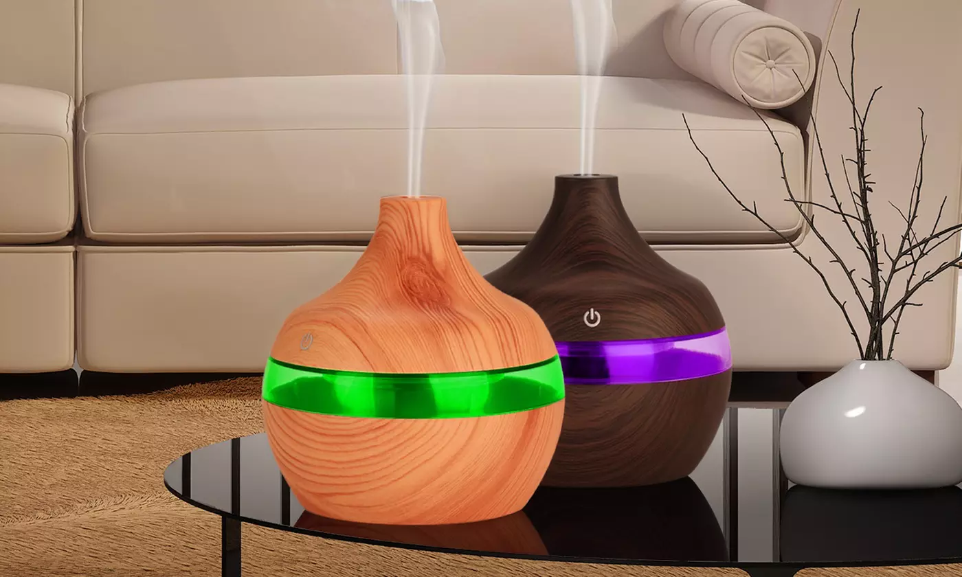 300ml Ultrasonice Aroma Diffusers with 7 Color Lights Cool Mist Humidifier - Primary Image