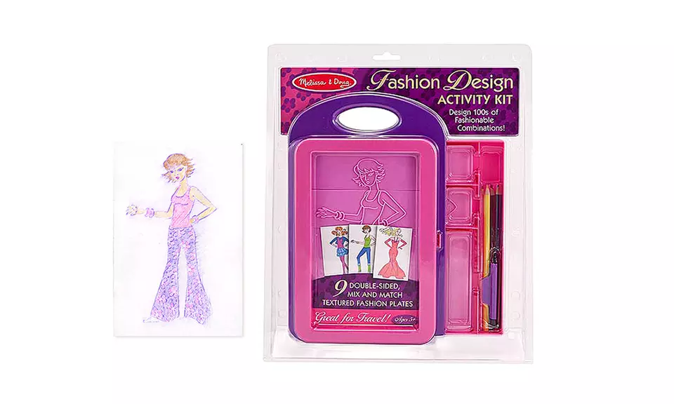Melissa & Doug Fashion Design Activity Kit (16-Piece) - Second Medium
