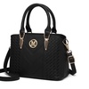 Image 3: PU Leather Texture Design Women's Handbag and Purse Set