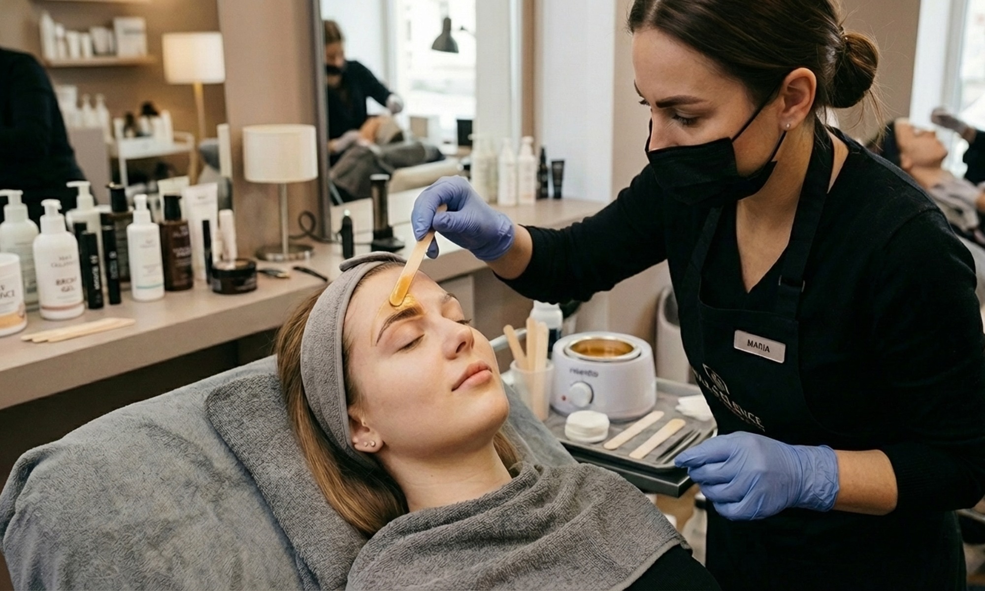 Brow Wax, Underarm Wax and Paraffin Hand Treatment