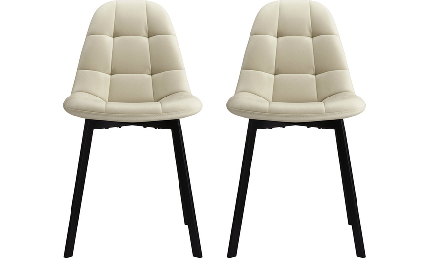 Image 2: Lot de 2 ou 4 chaises "Estrella" en velours de Doosense