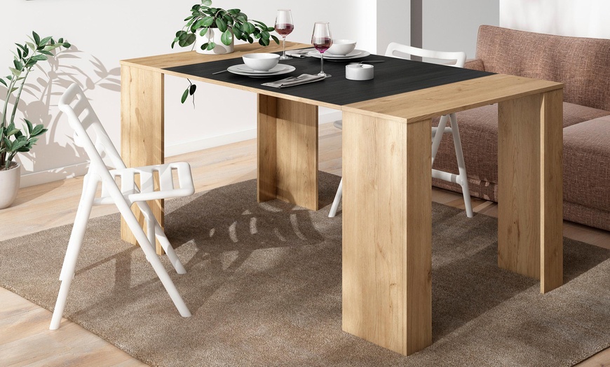 Image 19: Extendable Console Table for 8 Diners