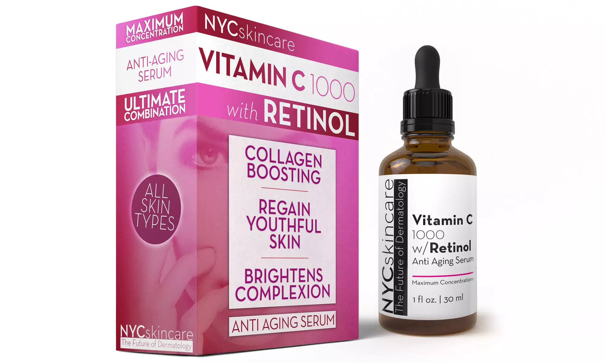 NYCskincare Vitamin C 1000 Serum with Retinol (1- or 2-Pack) - Second Medium