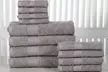 100% Combed Cotton Plush Towel Set (12-Piece) - Second Medium