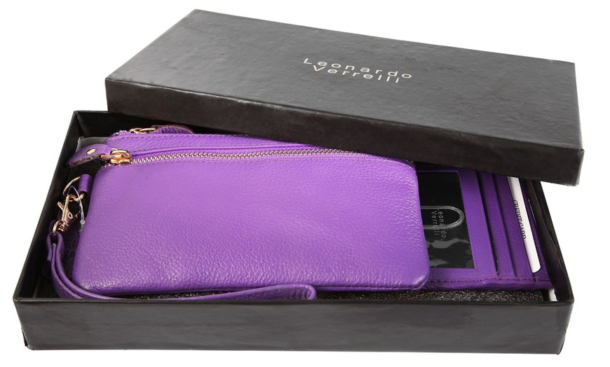 Image 47: Coffret cadeau en cuir Leonardo Verrelli