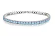 Blue Topaz Tennis Bracelets in 18K Gold - Second Medium