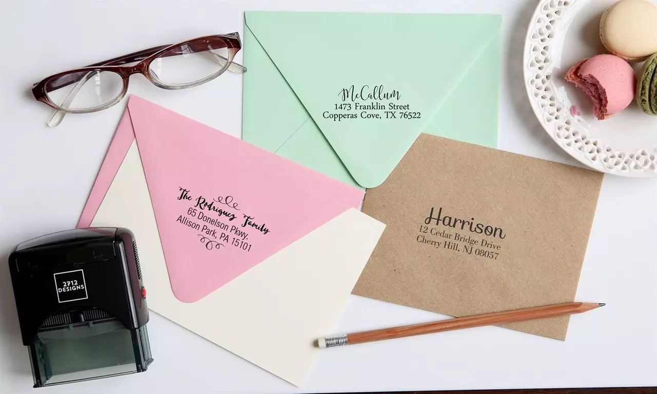 Simple, Rectangle, or Square Self-Inking Stamps from 2712 Designs (Up to 83% Off) - Second Medium