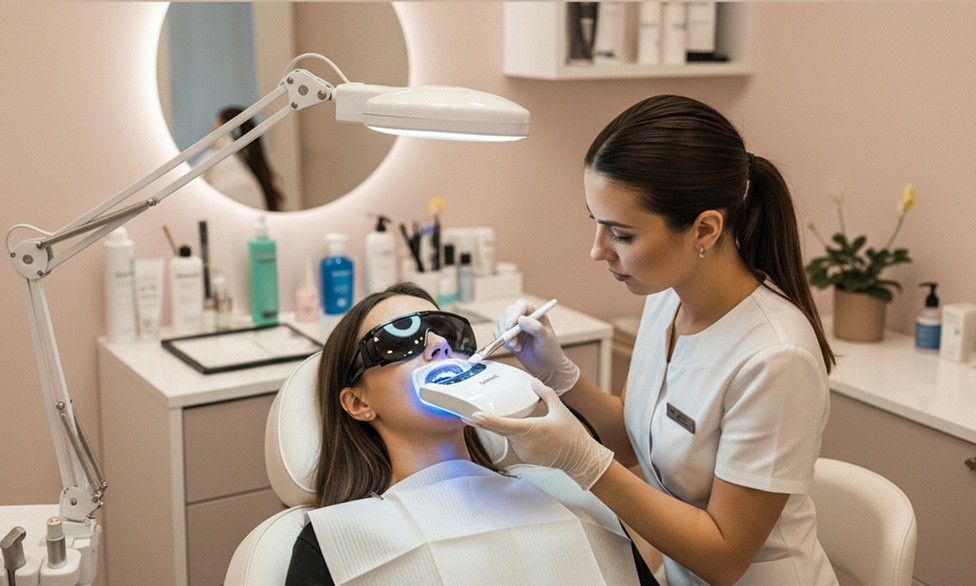 Kosmetyczne wybielanie zębów i bioscaling