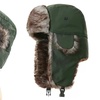 Image 3: Faux Fur Wind-Resistant Trooper Hat