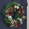 Image 7: Living And Home Christmas Artificial Wreaths, 30cm and 32cm Designs 