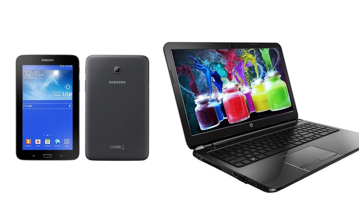 hp laptop and samsung galaxy tab 3 lite bundle groupon hp laptop and samsung galaxy tab 3 lite bundle groupon