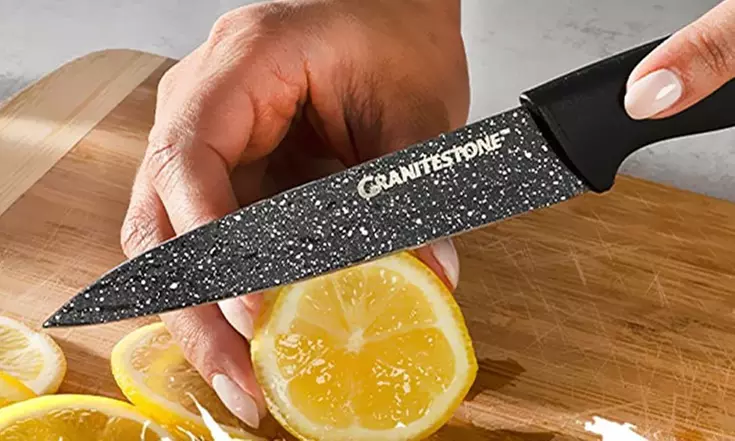 Nutriblade 6 PC Knife Set by Granitestone, Professional Knives - New