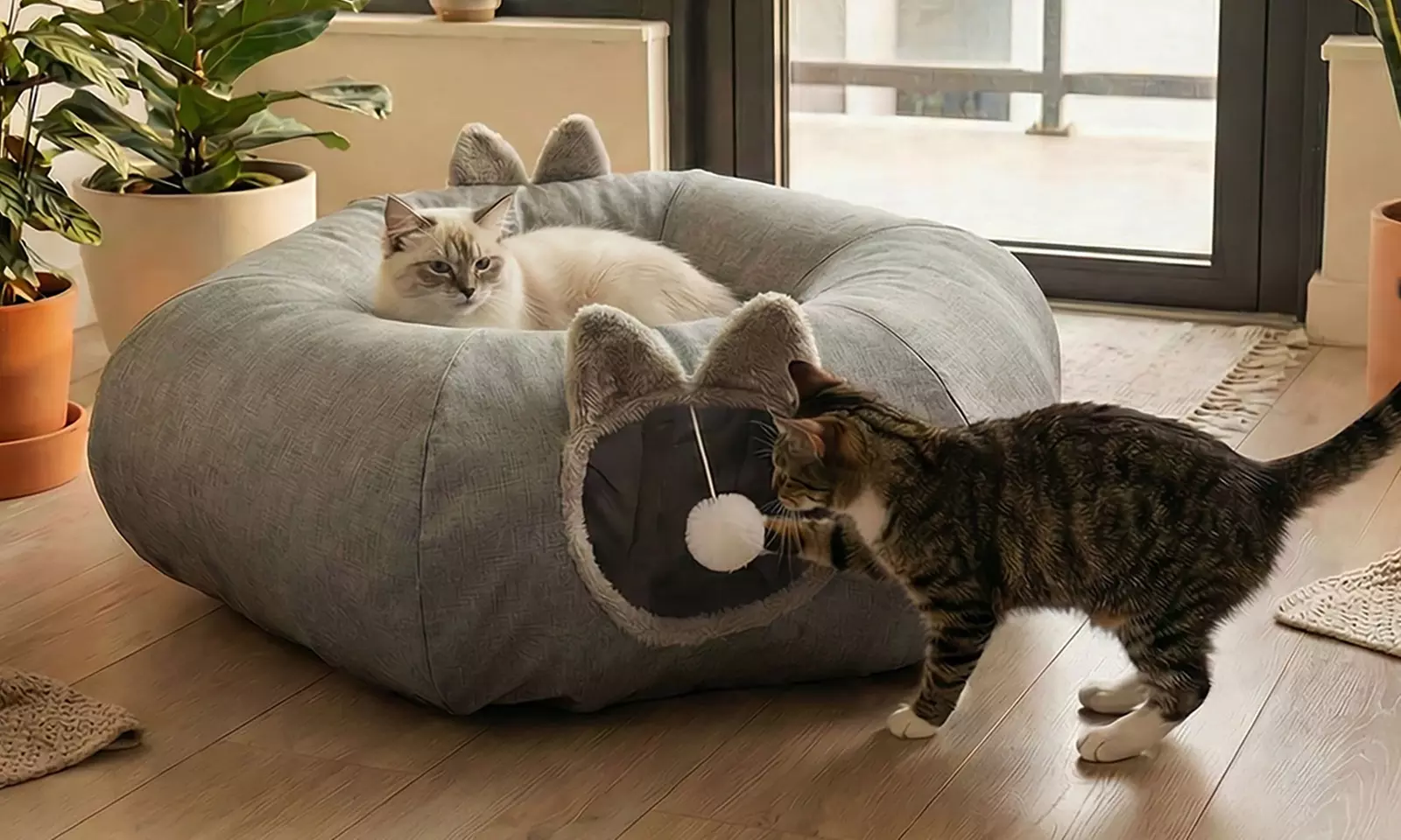 Skylos Multi-Functional Cat Furniture and Play Tunnel Range