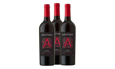 3 Bottles of Apothic Red Blend (Shipping Not Included) - Wine On Sale