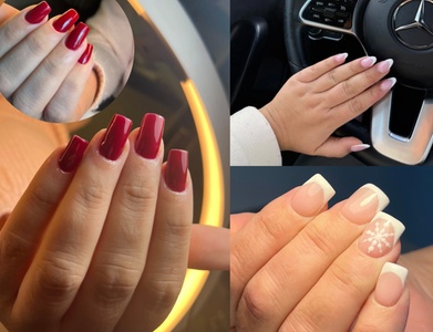 Manucure classique avec vernis semi-permanent - Nurbelia Studio Art