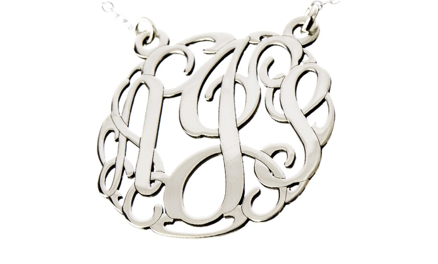 groupon monogram necklace