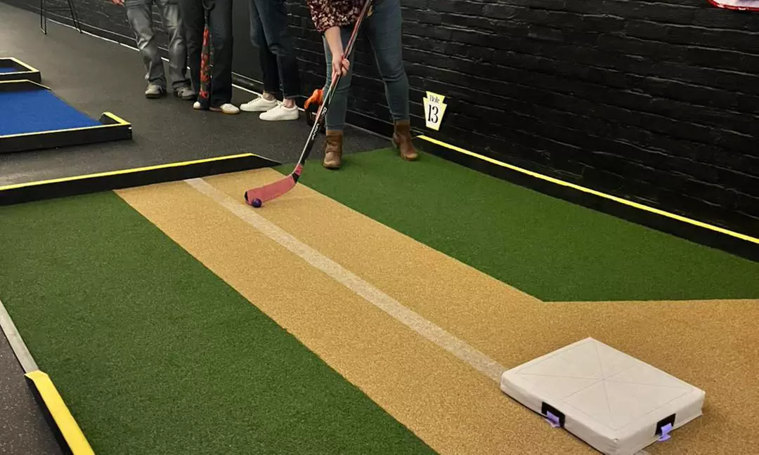 Enjoy a Indoor Mini Golf for Two, Three, or Four with Themed Holes