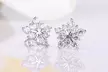 1, 2 ou 3 paires de boucles d'oreilles Cristaux de Neige - Second Medium