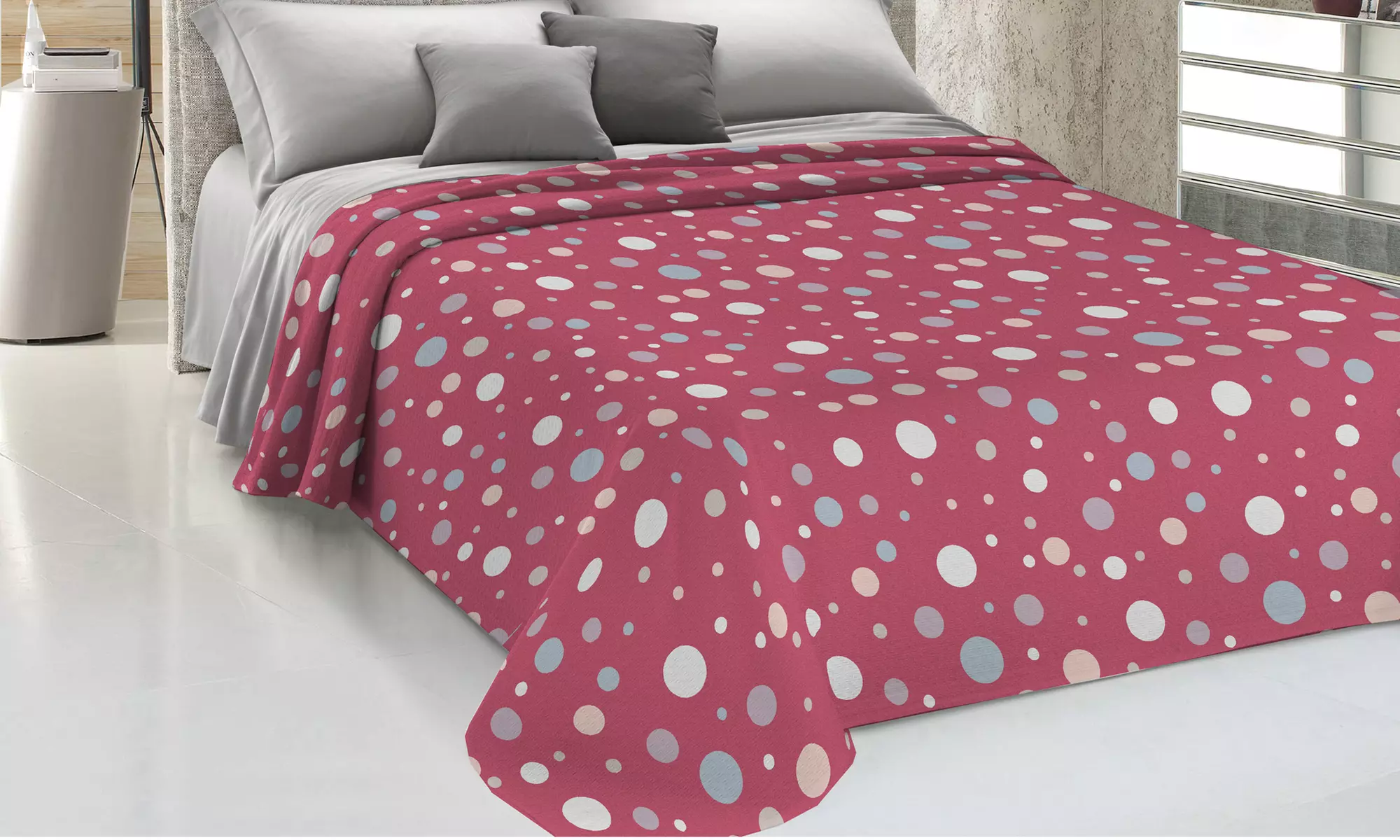 Copriletto primavera-estate in cotone