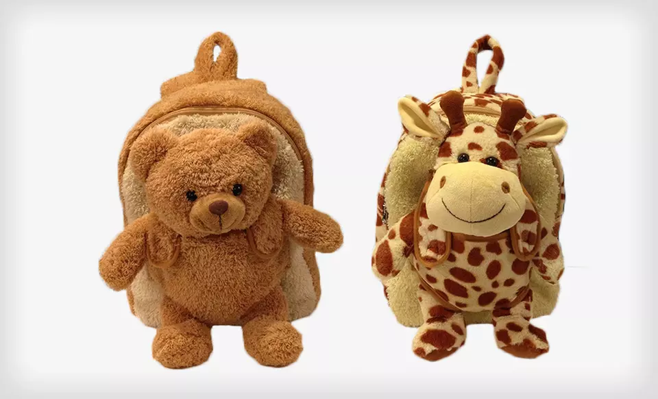 $19 for a Pal Arounds Backpack with Detachable Plush Bear or Giraffe ($24.99 List Price). Free Shipping and Returns. - Primary Image