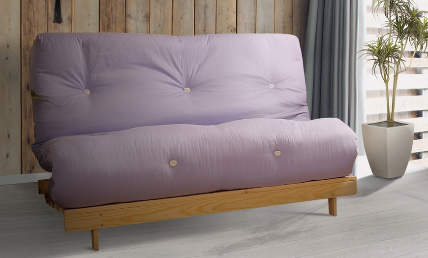 Image 2: Futon Frame and Mattress