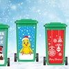 Image 2: Make Your Wheelie Bin Merry with Festive Christmas Stickers!