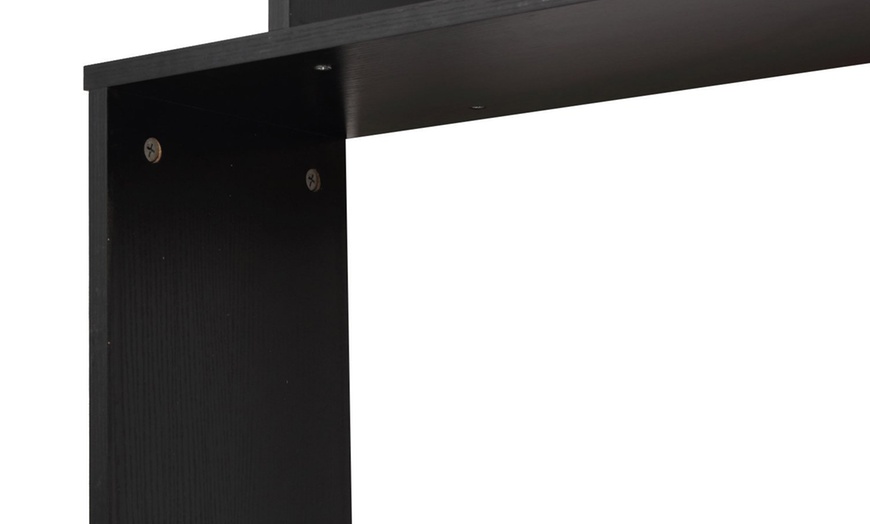 Image 6: HomCom S-Shaped Bookshelf