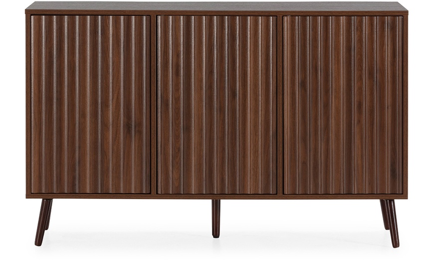 Image 17: Buffet Lluvia à 3 portes effet scié et design minimaliste