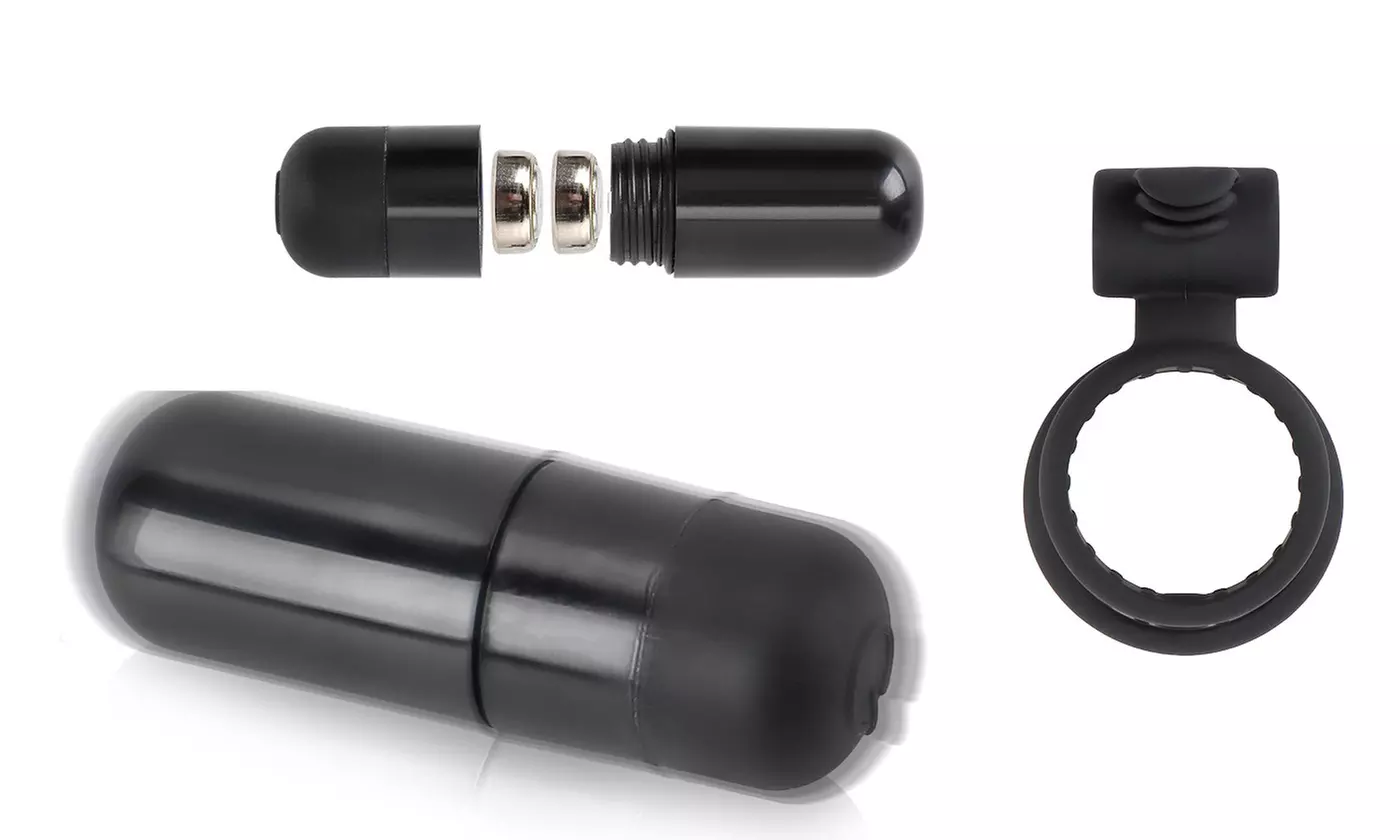 2 Pack Vibrating C Ring Waterproof Penis Vibrator Couple Sex Toy - Image 3