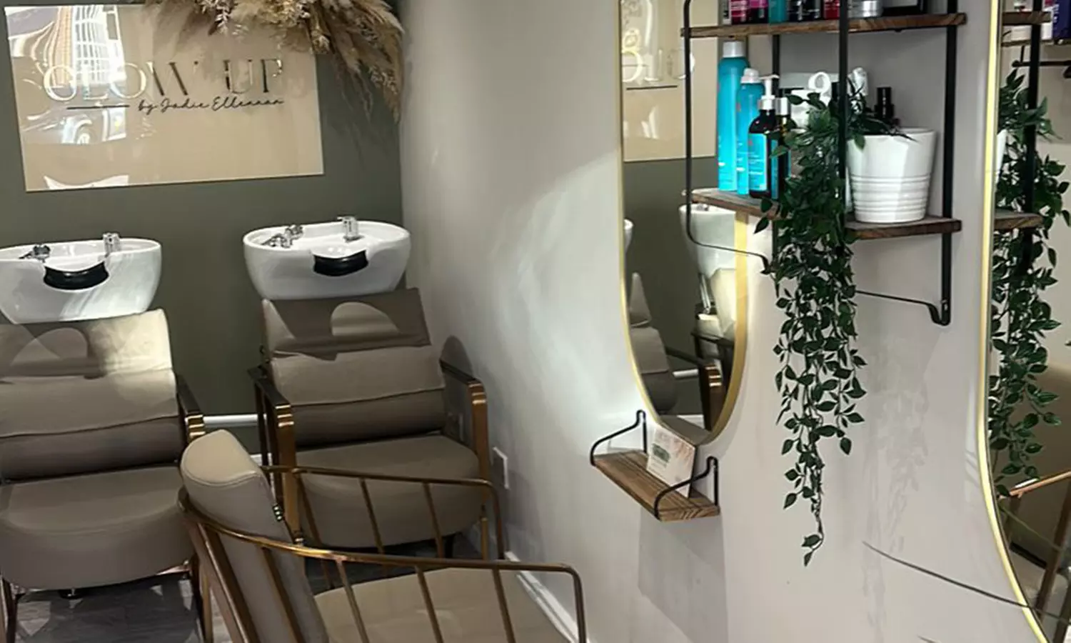 Glow Up with Wash, Cut and Blow Dry w/w/o Half/Full Head Highlights