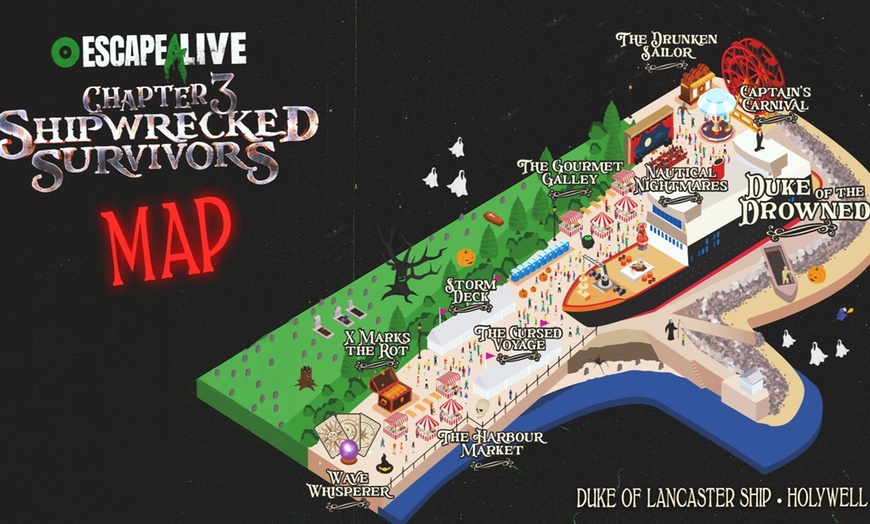 Image 7: Adult or Child Ticket to Escape Alive (Pre or Peak Times Post 7 PM)