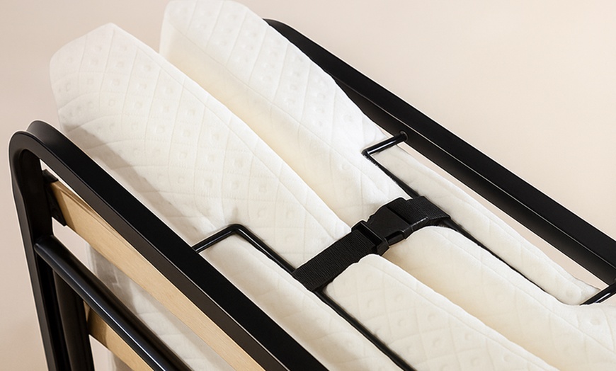 Image 2: Sampur opklapbed op wielen van 90 x 200 cm met traagschuimmatras