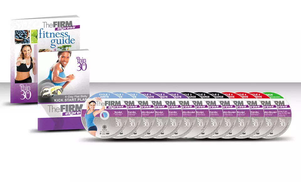 The Firm Express 30-Day Fitness Box Set with 13 DVDs, Fitness Guide, and Nutrition Plan. Free Returns. - Primary Image