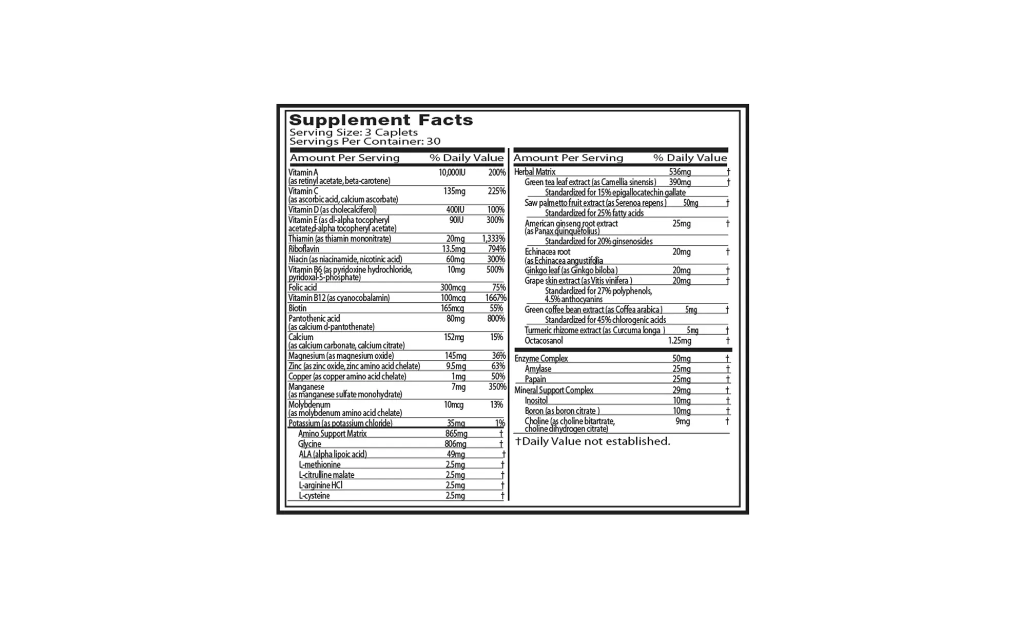 30-Servings Muscletech Essential Series Platinum Multivitamin - Second Medium