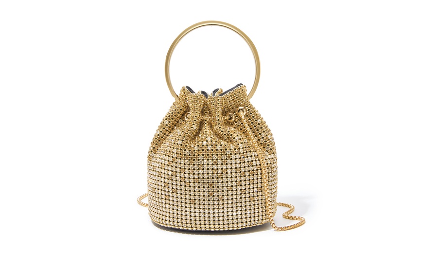 Image 18: Sac de soirée glamour avec diamants synthétiques