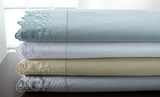 Microfiber Sheet Set with Lace Trim (4-Piece)