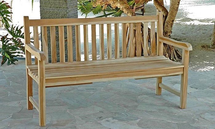 Gartenbank Aus Teakholz Groupon Goods